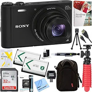 Sony E12SNDSCWX350K Cyber-Shot 20x Zoom Camera Bundle