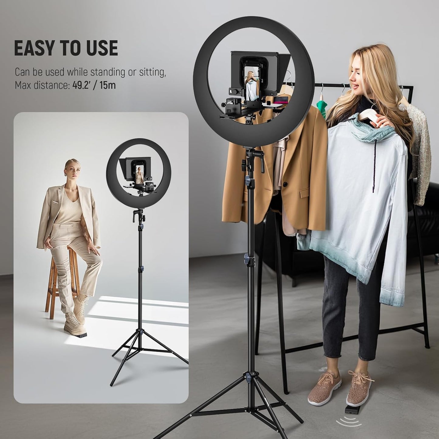 Neewer 10104437 Teleprompter App Foot Switch