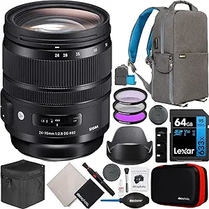 Sigma E11SG2470F28CN 24-70mm f/2.8 Canon EF Bundle