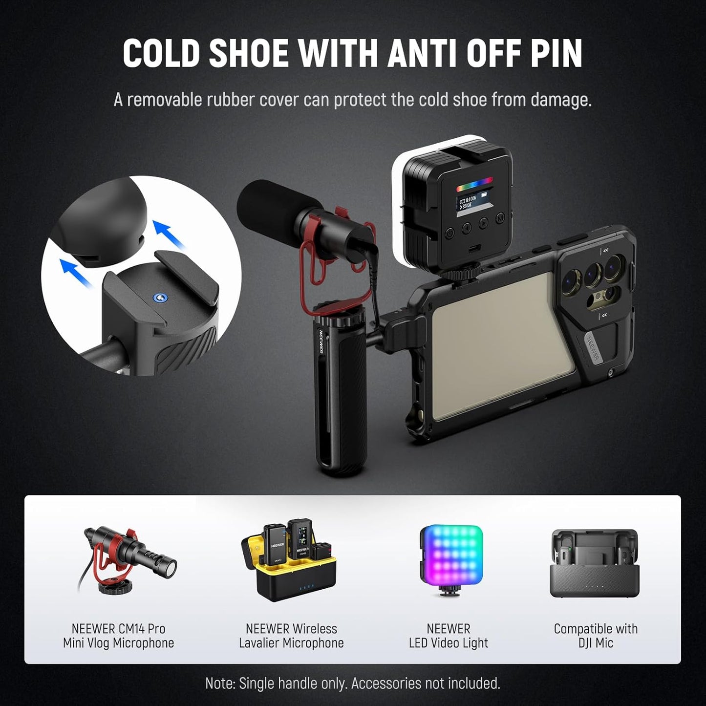 Neewer PA045B Quick Release Phone Cage Handle
