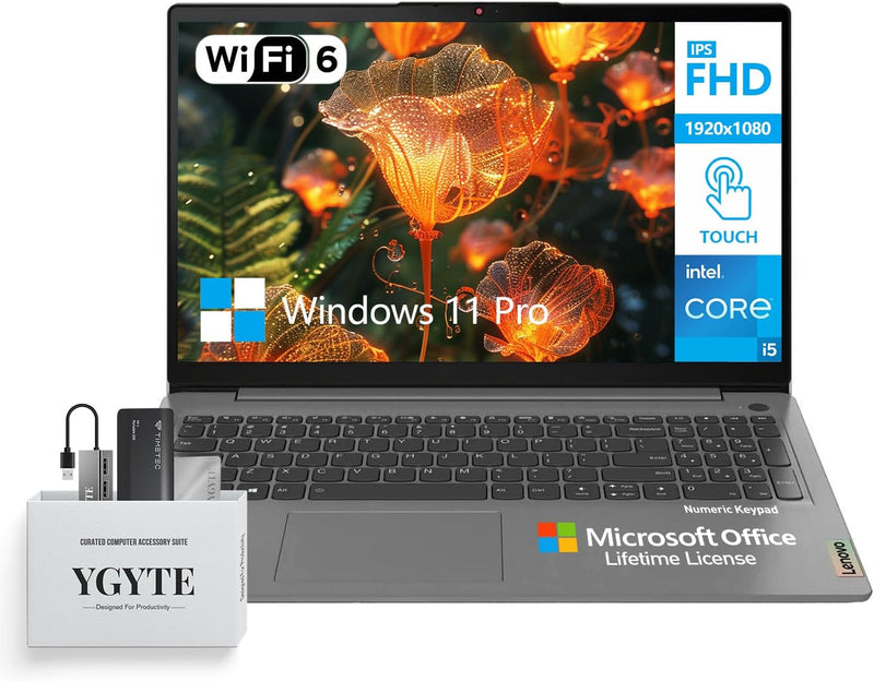 Lenovo IdeaPad 3 Laptop 15.6 FHD IPS Touchscreen Notebook — main product image