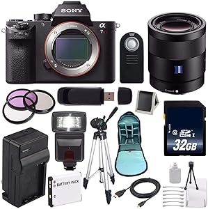 Sony SONA7R2B Alpha a7R II Mirrorless Camera 55mm Lens Kit