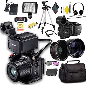 Canon 1456C002 XC15 4K Professional Camcorder Bundle