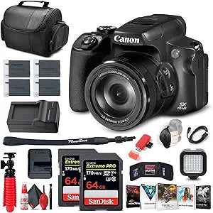 Canon SX70 HS 4K Digital Camera Bundle