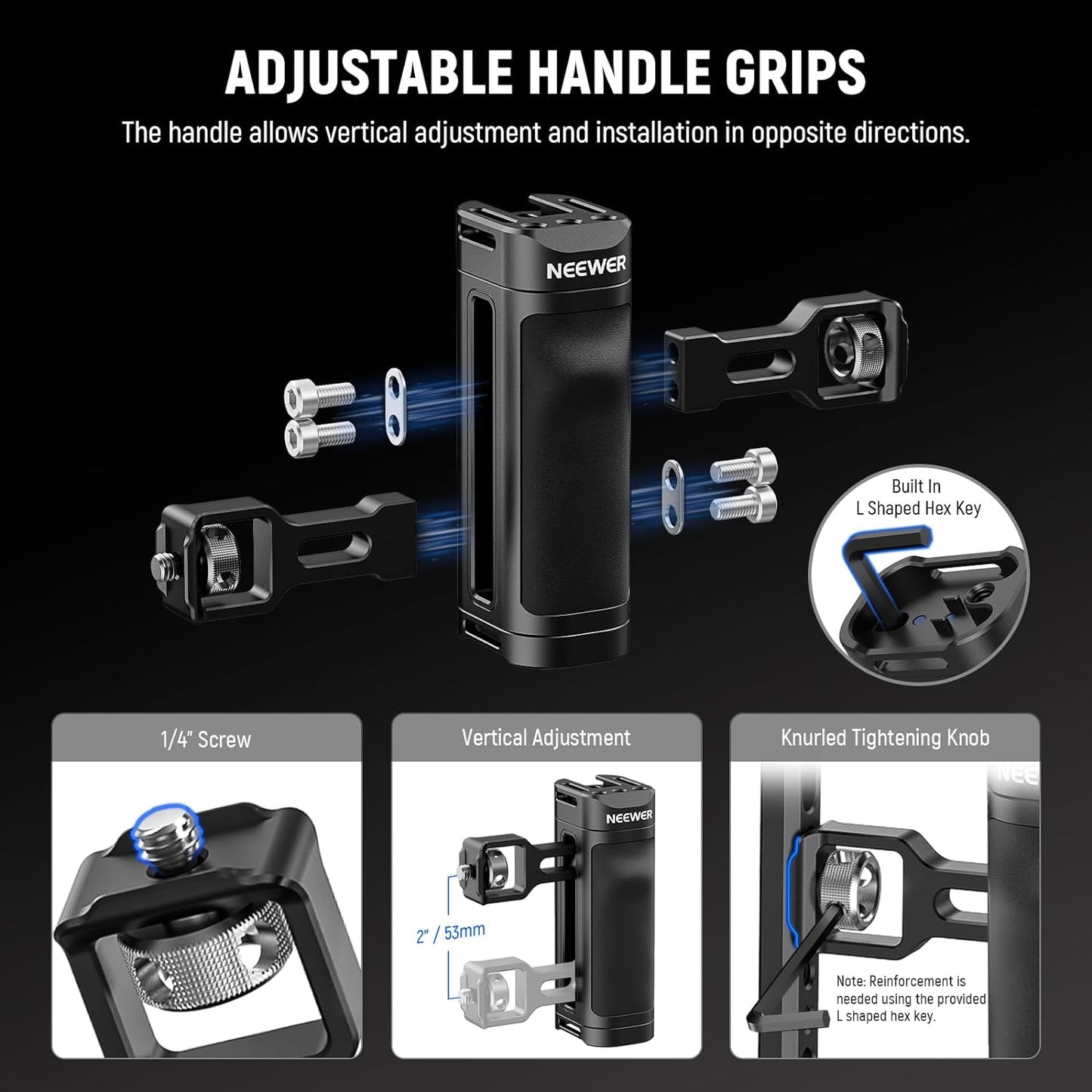Neewer PA009E Universal Phone Cage Video Rig Stabilizer