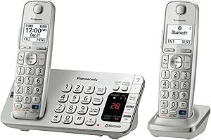 Panasonic KXTGE272S Link2Cell Bluetooth Cordless Phone 2 Handsets
