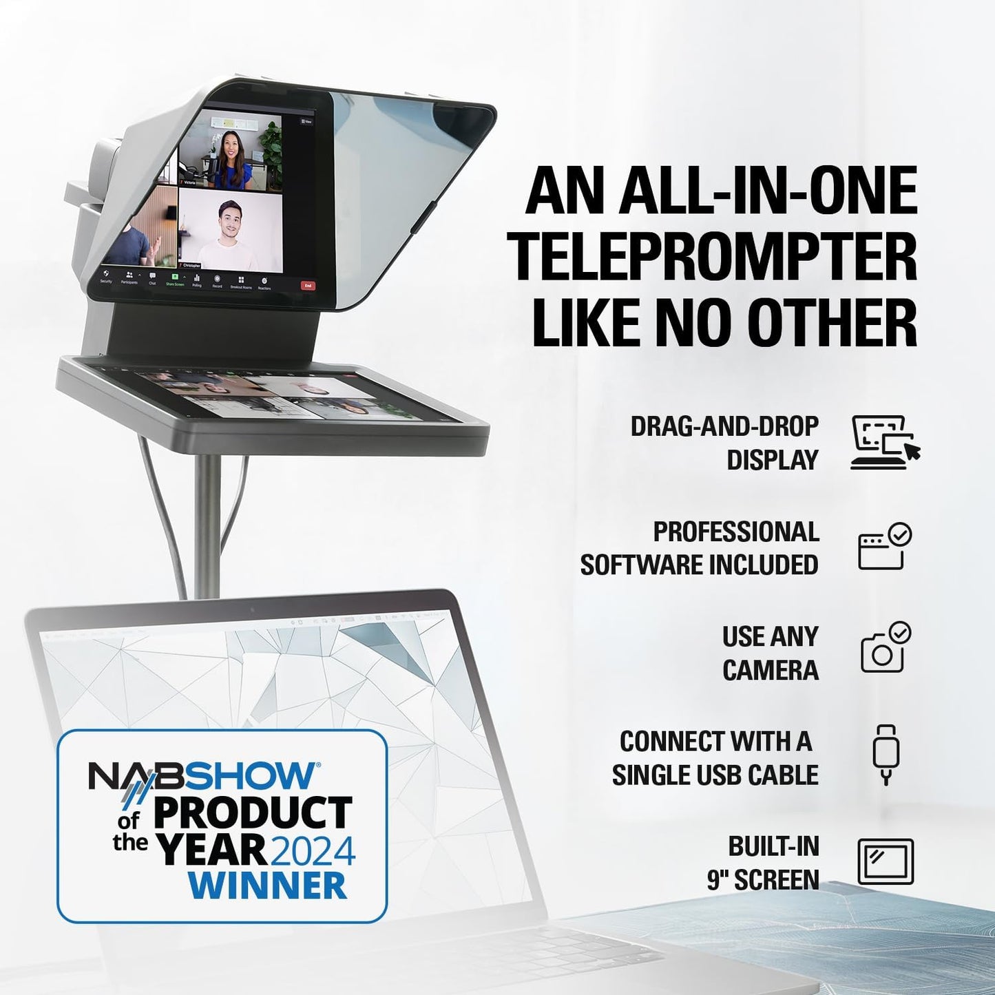 Elgato 20WAD9901 Prompter Teleprompter for Streaming