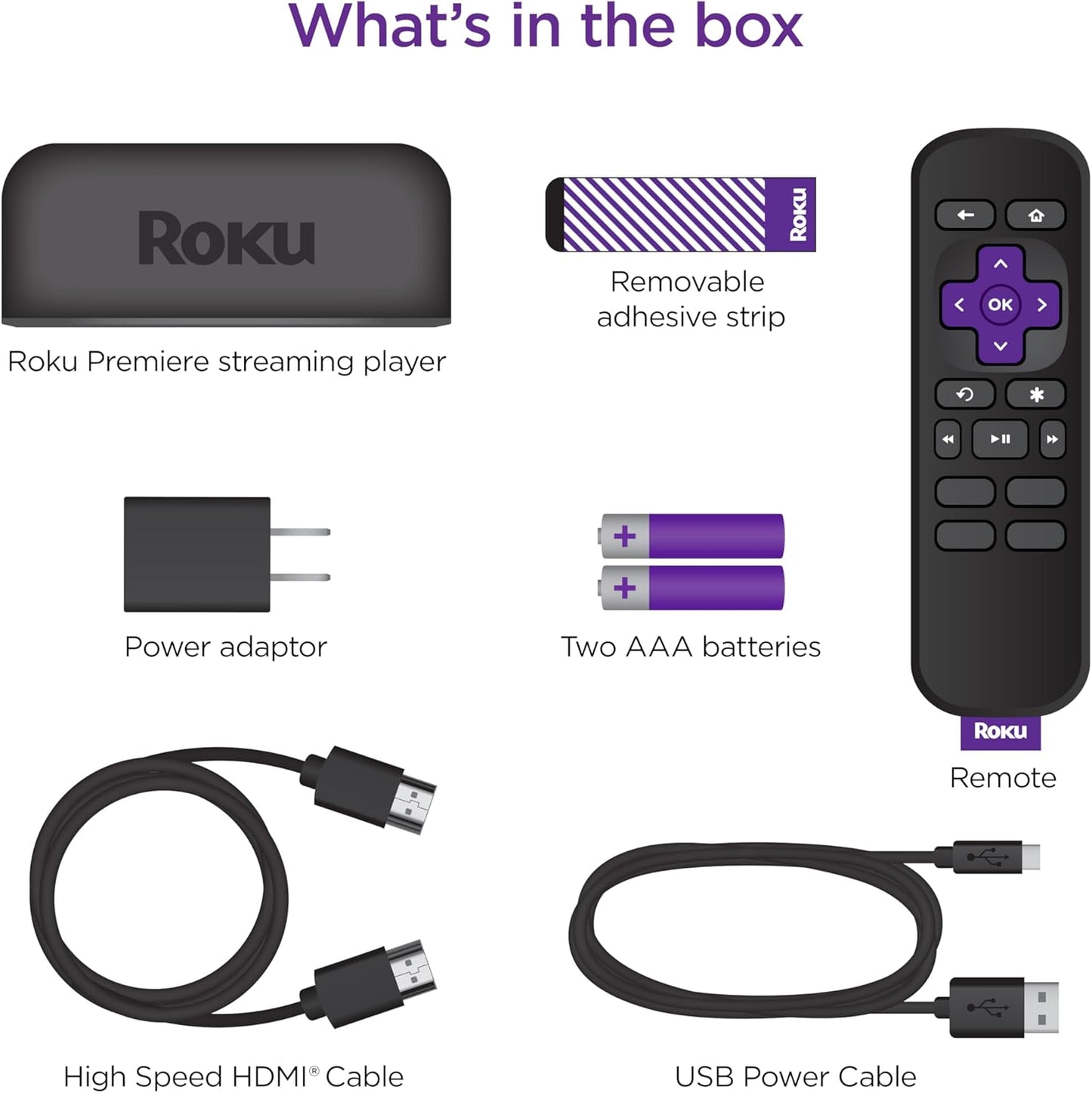 Roku Premiere 3920R 4K/HDR Streaming Media Player