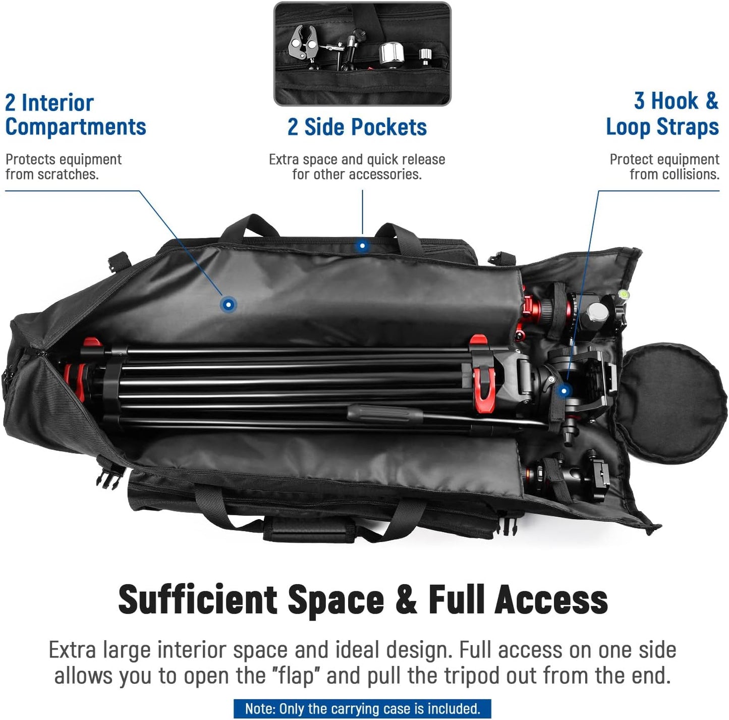 Neewer Tripod Carrying Case Heavy Duty Bag