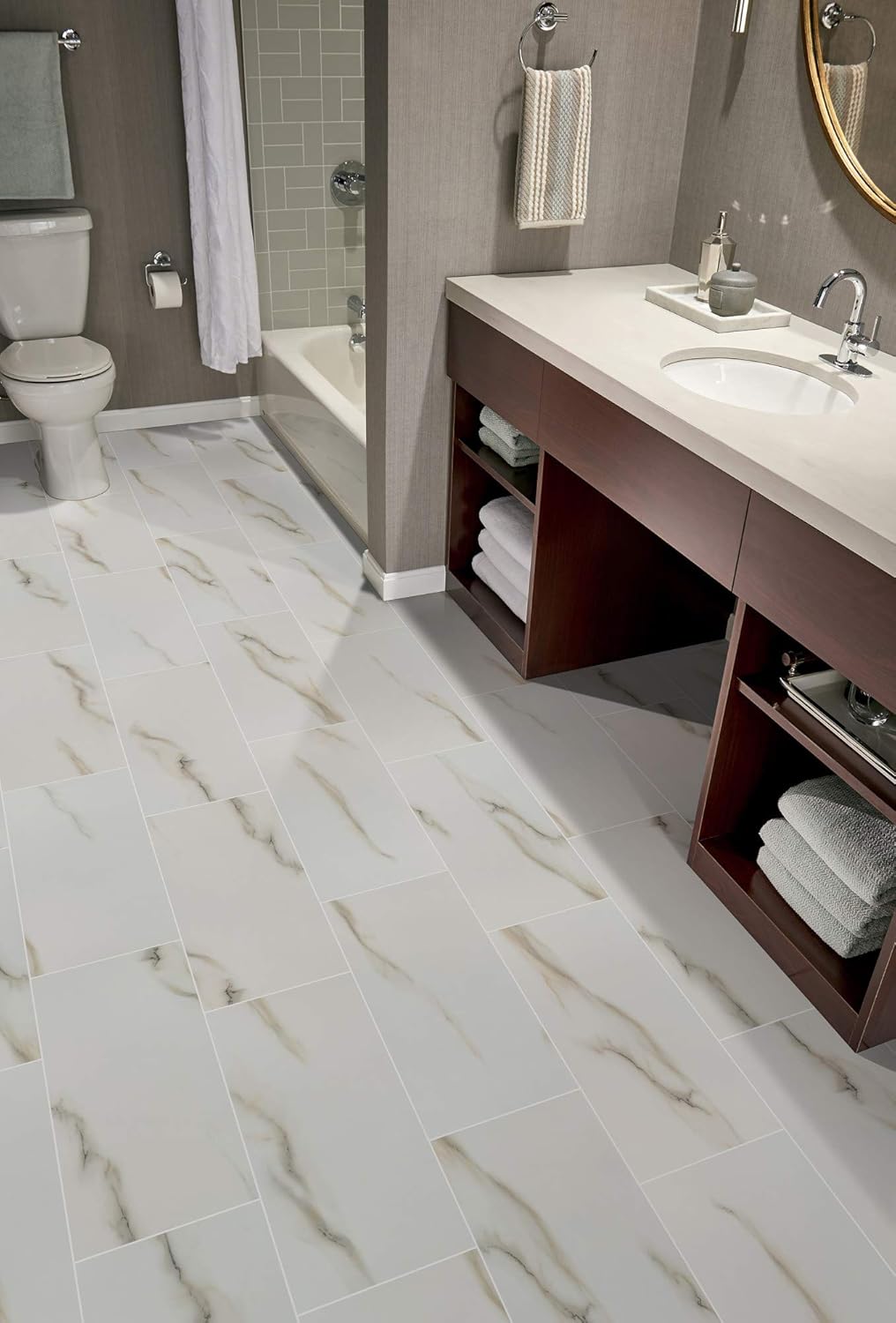MSI NARIORO1224P Stone Aria Oro 12"x24" Polished Tile Beige