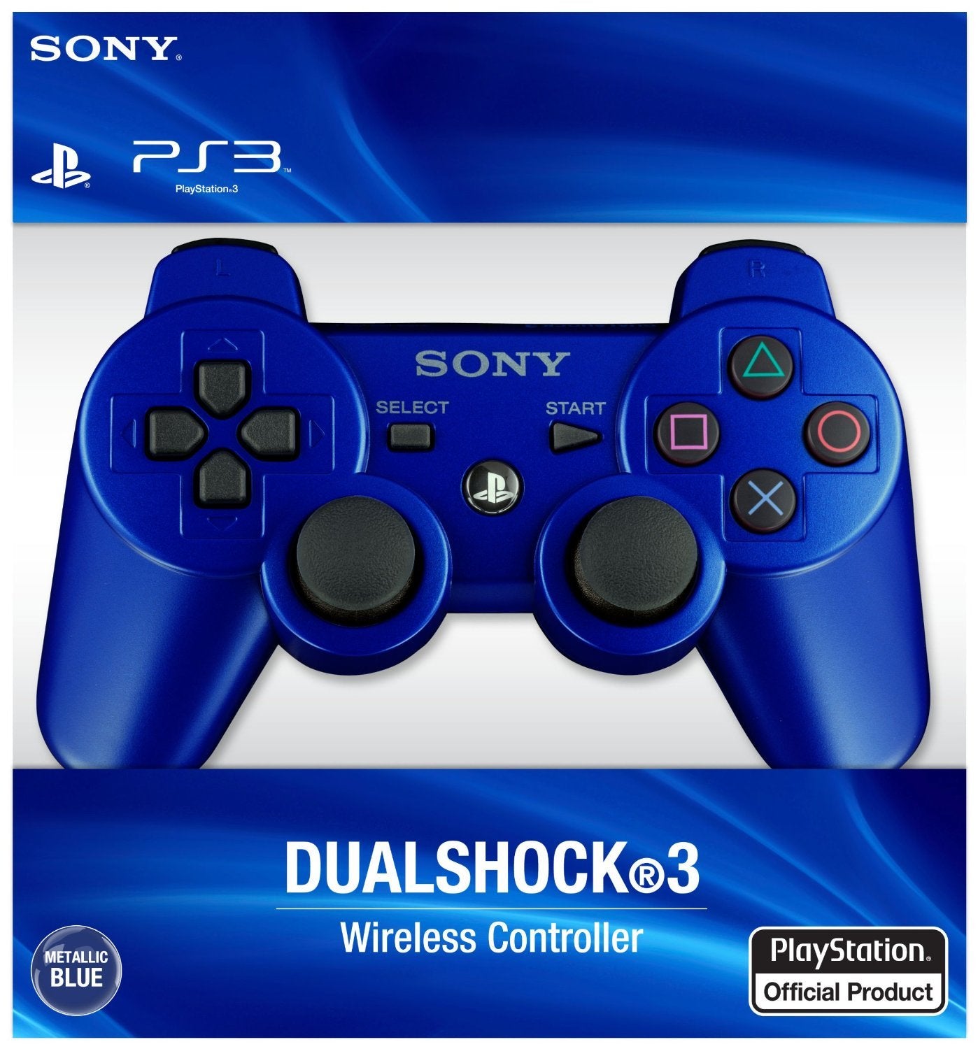 Sony 4612912 PlayStation 3 DualShock Controller - Blue