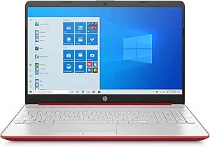 HP 15.6" Pentium Gold Laptop - Scarlet Red