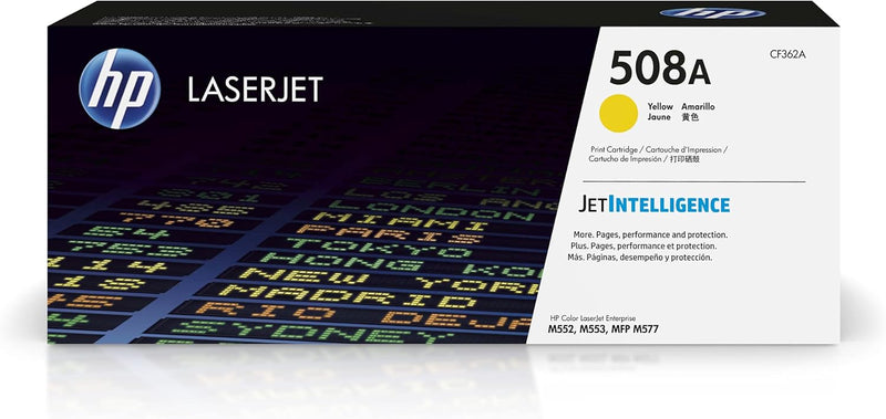 HP CF362A 508A Yellow Original LaserJet Toner Cartridge — main product image