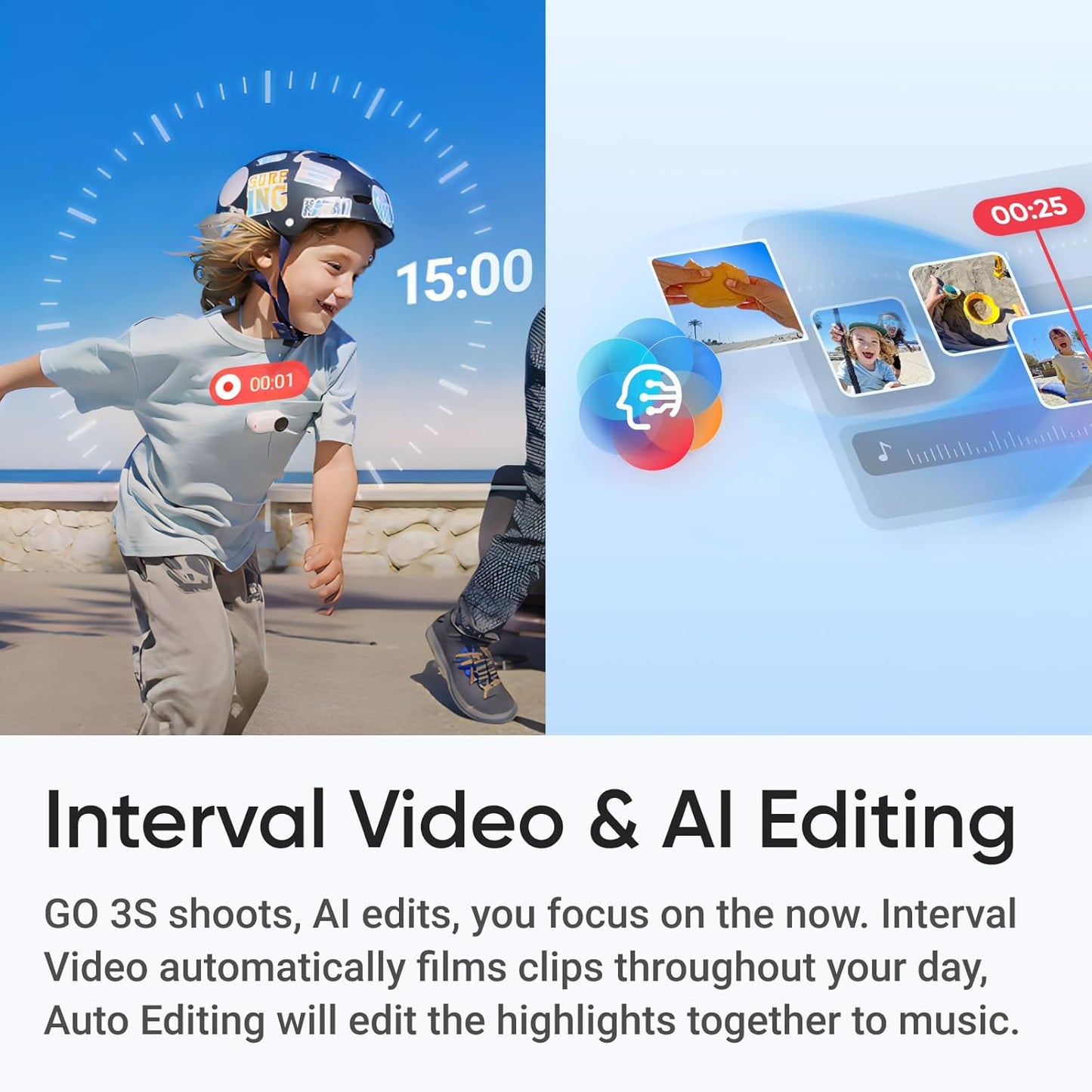 Insta360 CINSAATA GO 3S 4K POV Camera Family Bundle