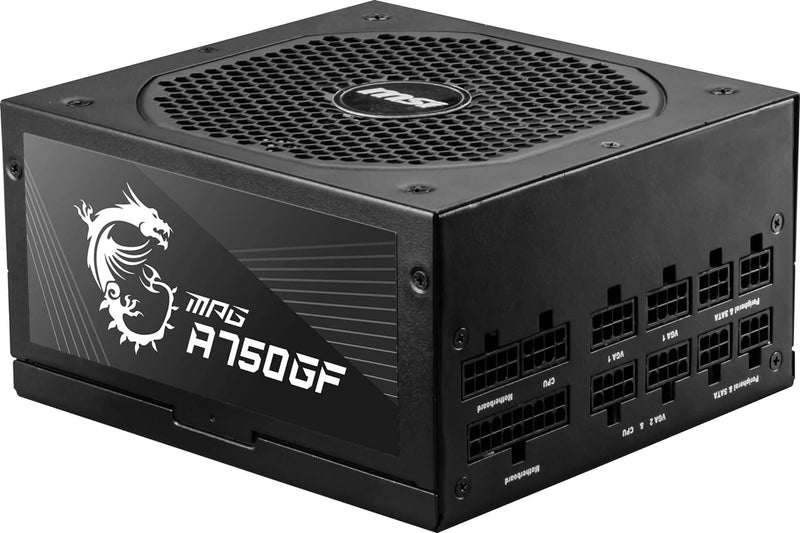 MSI MPGA750GF MPG A750GF 750W 80+ Gold Power Supply — main product image