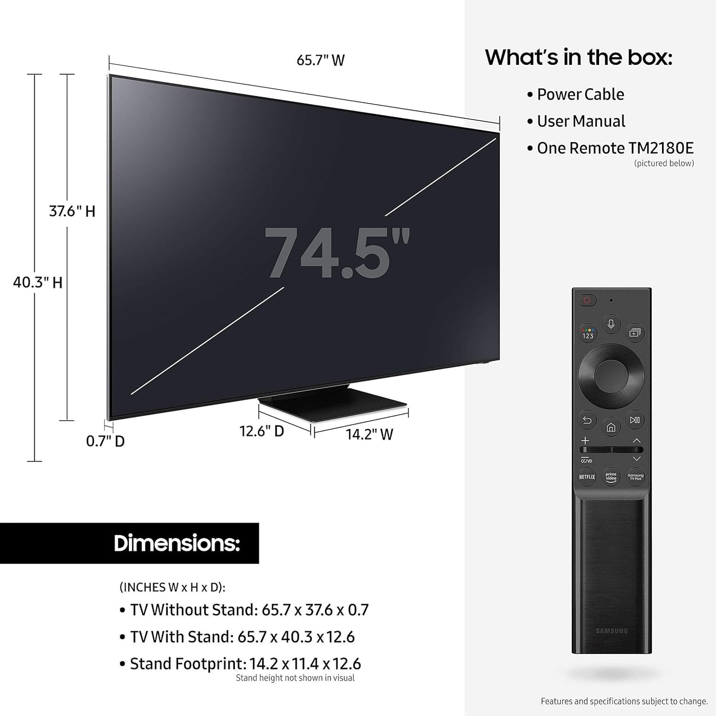 Samsung QN800A 75" Neo QLED 8K Smart TV (Used)