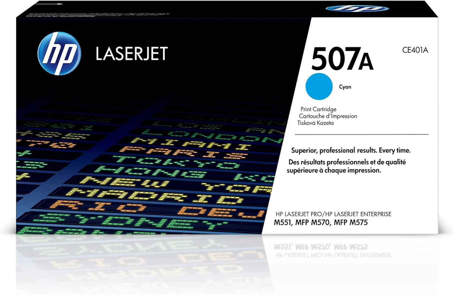 HP CE401A 507A Cyan Toner Cartridge LaserJet Printer