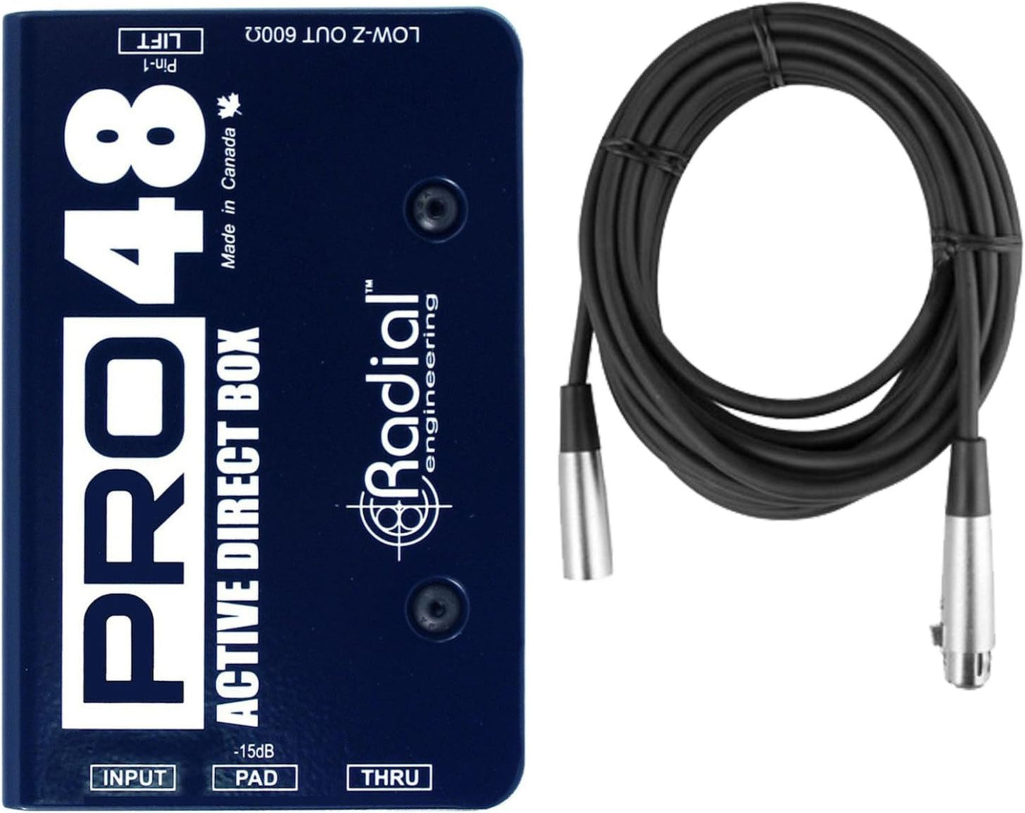 Radial Engineering R8001105 Pro48 Active Direct Box Bundle