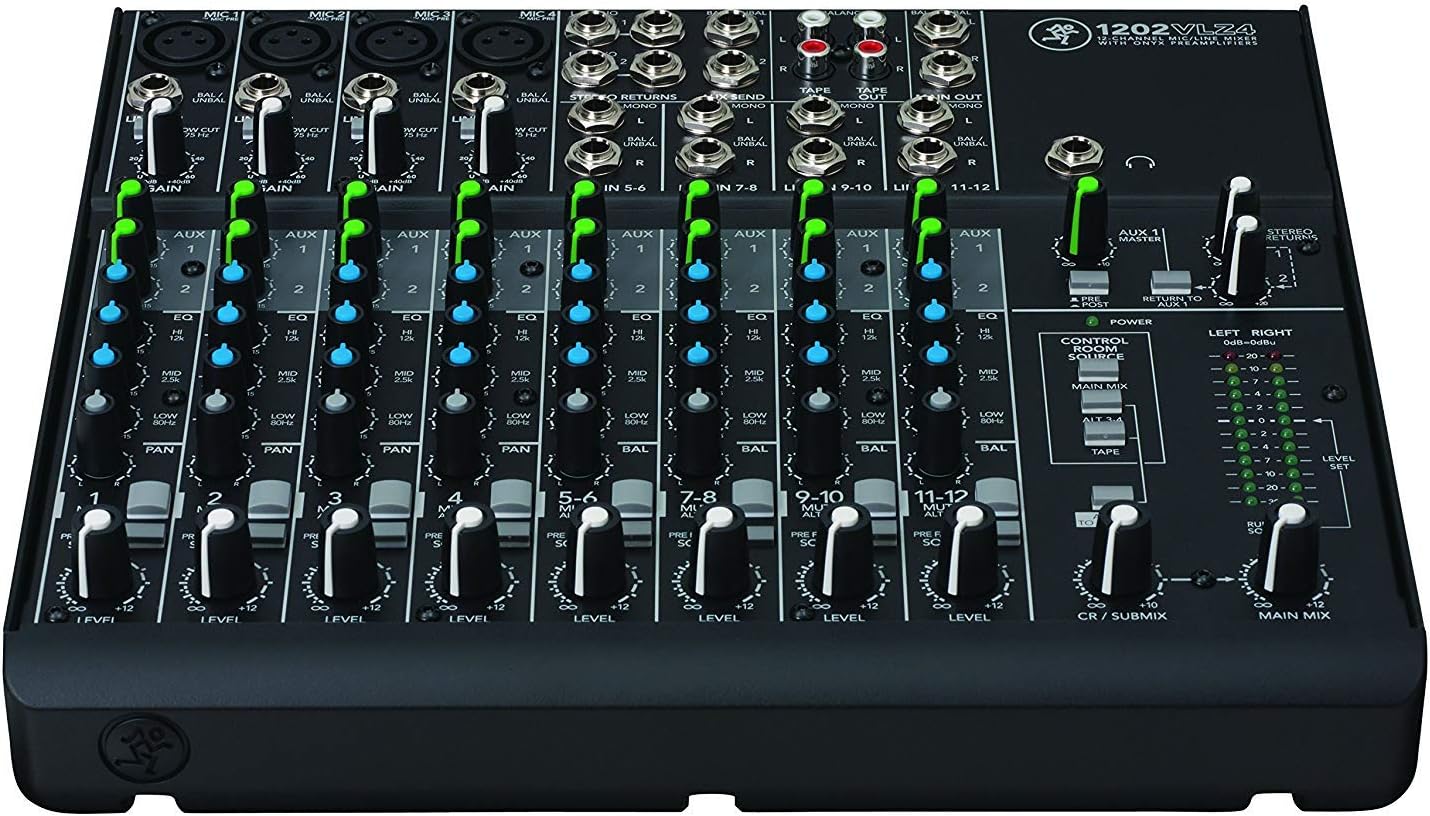 Mackie 1202VLZ4 12-Channel Compact Audio Mixer