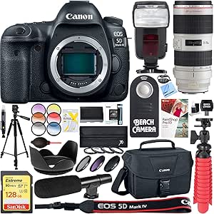 Canon E3CNEOS5DM470200 EOS 5D Mark IV DSLR Camera Bundle with 70-200mm Lens