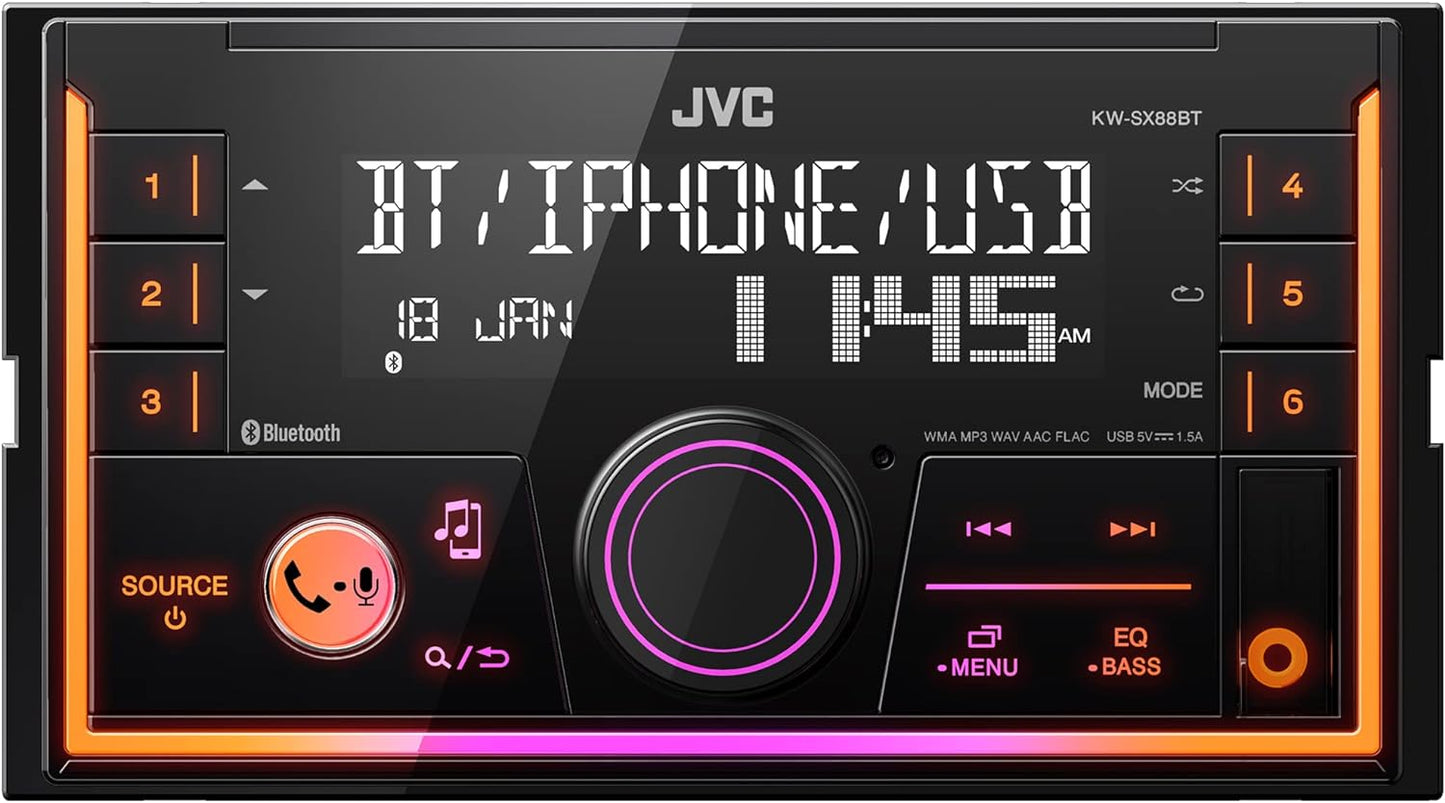 JVC KW-SX88BT Double Din Bluetooth Car Stereo