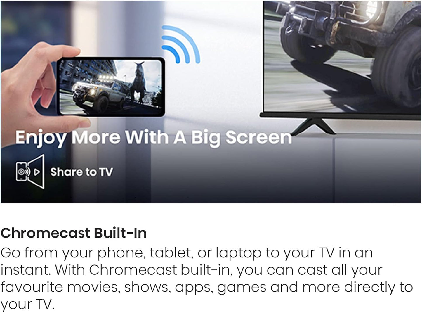 Hisense 43A6H 43-Inch 4K UHD Google Smart TV - Dolby Vision