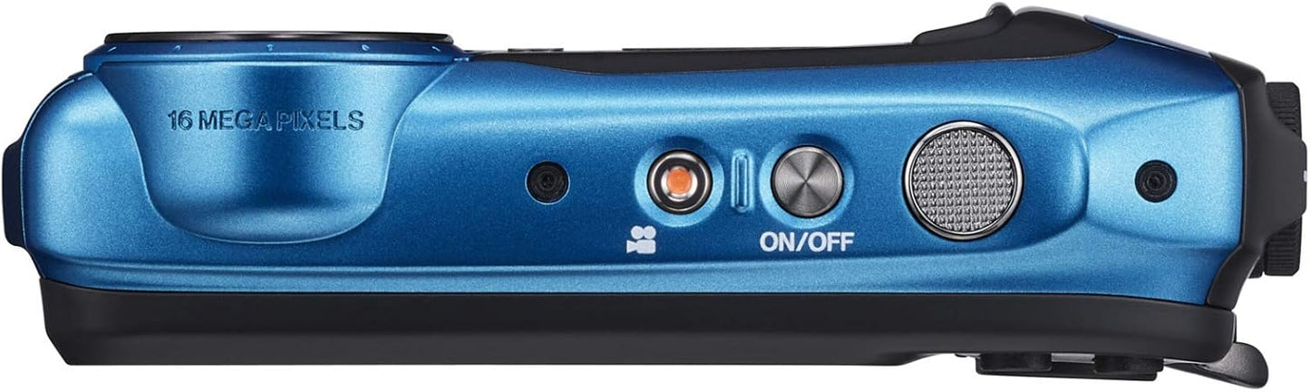 Fujifilm XP140 Sky Blue Waterproof Camera 16GB SD