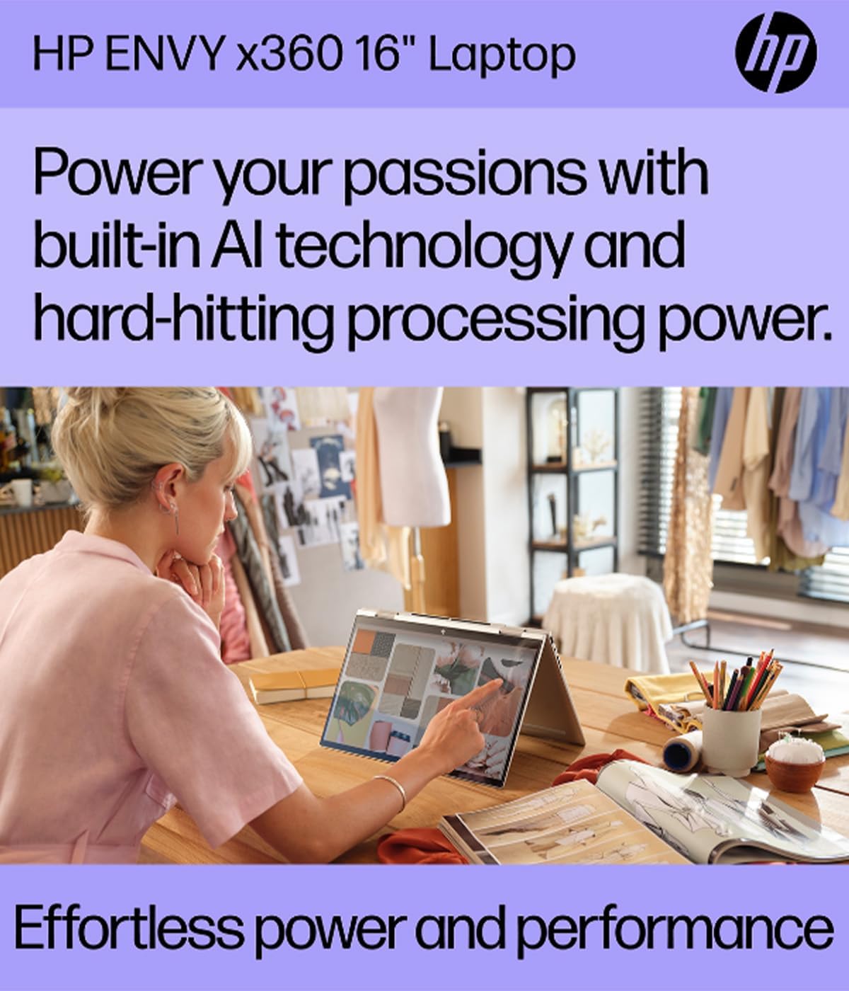 HP Envy x360 AI PC 16" Touchscreen Laptop i5 RTX AI