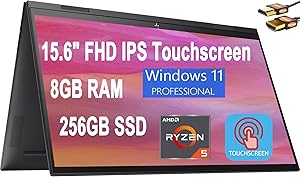 HP Envy x360 15 Ryzen 5 5500U 2-in-1 Touch Laptop — main product image