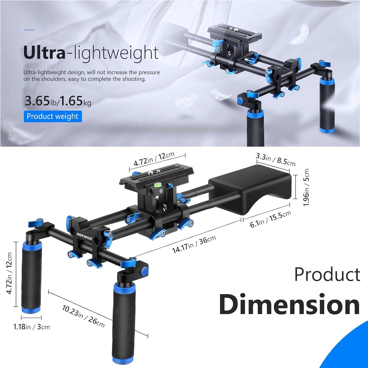 Neewer 10072189 Camera Shoulder Rig Film Making Kit