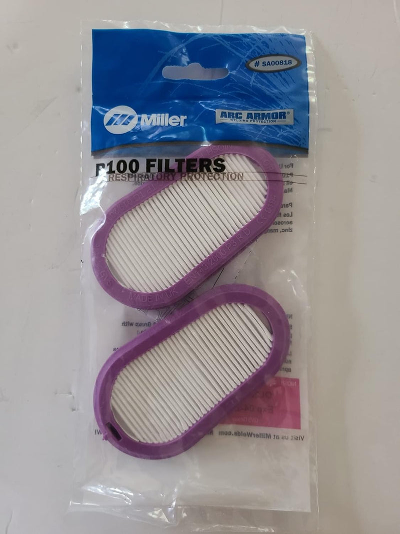 Miller SA00818 P100 Filters for LPR-100 Respirator, Pair — main product image