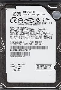 Hitachi HTS542516K9SA00 160GB SATA 2.5 Hard Drive