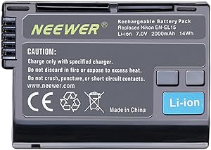 Neewer 10034117 EN-EL15 Battery for Nikon Cameras