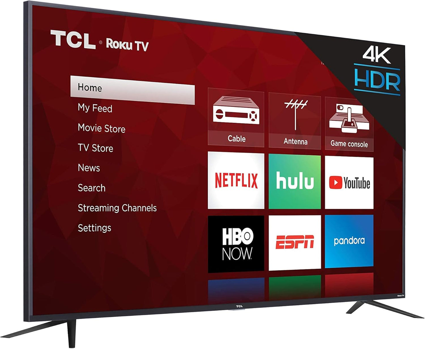 TCL 65S425 65 Inch 4-Series Roku 4K UltraHD TV - Renewed