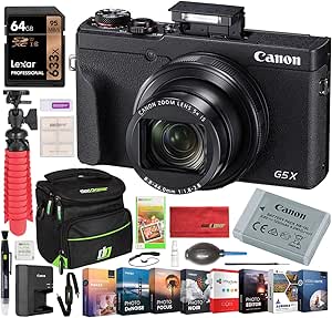 Canon E1CNPSG5XMIIK PowerShot G5 X Mark II Camera Bundle