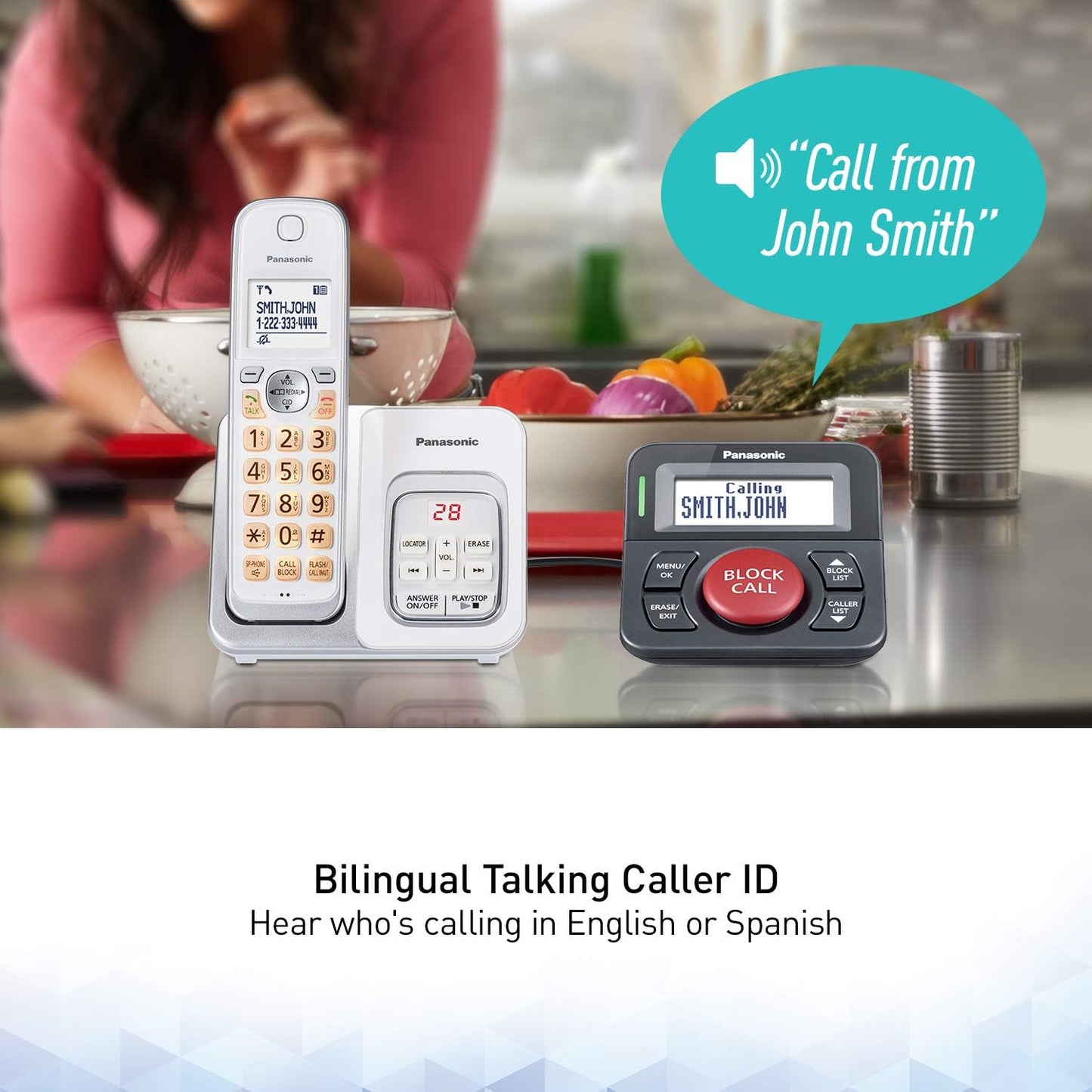 Panasonic KX-TGA710B Call Blocker for Landline Phones