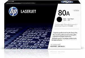 HP CF280A 80A Black LaserJet Toner Cartridge — main product image