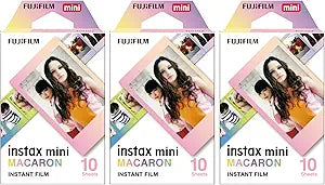 Fujifilm 8595756681 Instax Mini Macaron Film 3-Pack