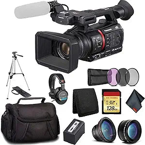 Panasonic AG-CX350 4K Camcorder Bundle Kit with Accessories