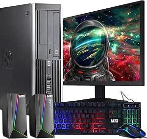 HP Elite Desktop PC i5 8GB 1TB HDD Renewed 22in Monitor