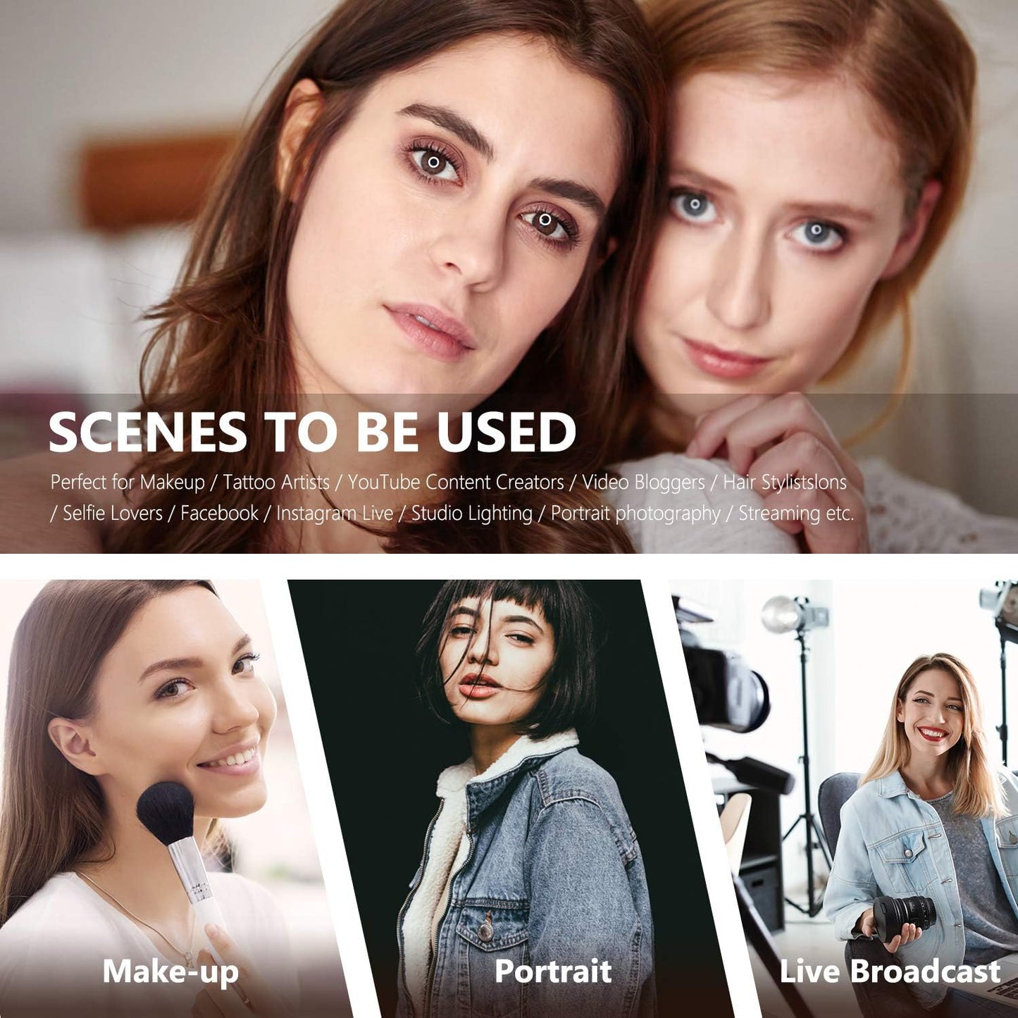 Neewer 10093389 18 inch LED Ring Light Stand Kit