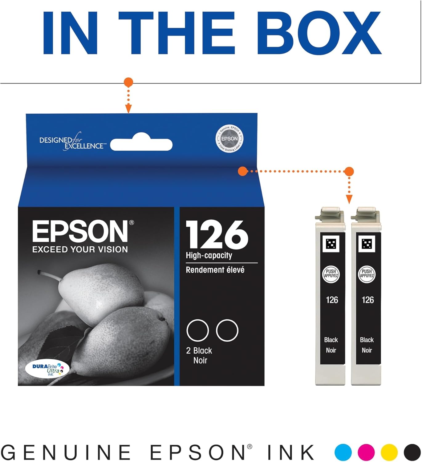 Epson T126120-D2 Black DURABrite Ultra Ink Cartridge