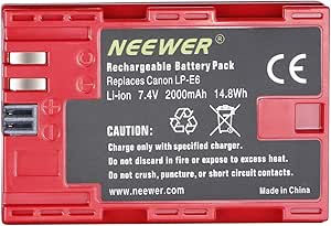 Neewer 10090861@@os1 LP-E6 Battery for Canon EOS