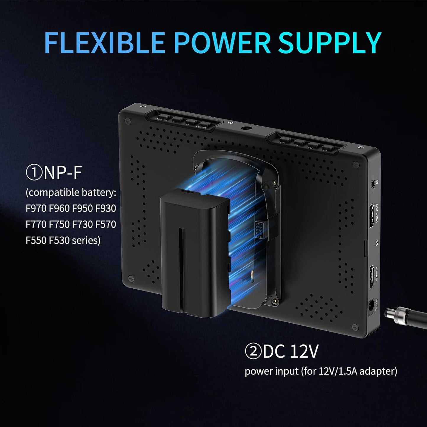 FEELWORLD T7 PLUS V2-ANP55 7" 4K HDMI Camera Field Monitor Kit