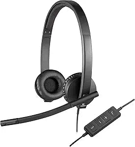 Logitech 981-000575 H570e Wired Headset Noise-Canceling Microphone USB