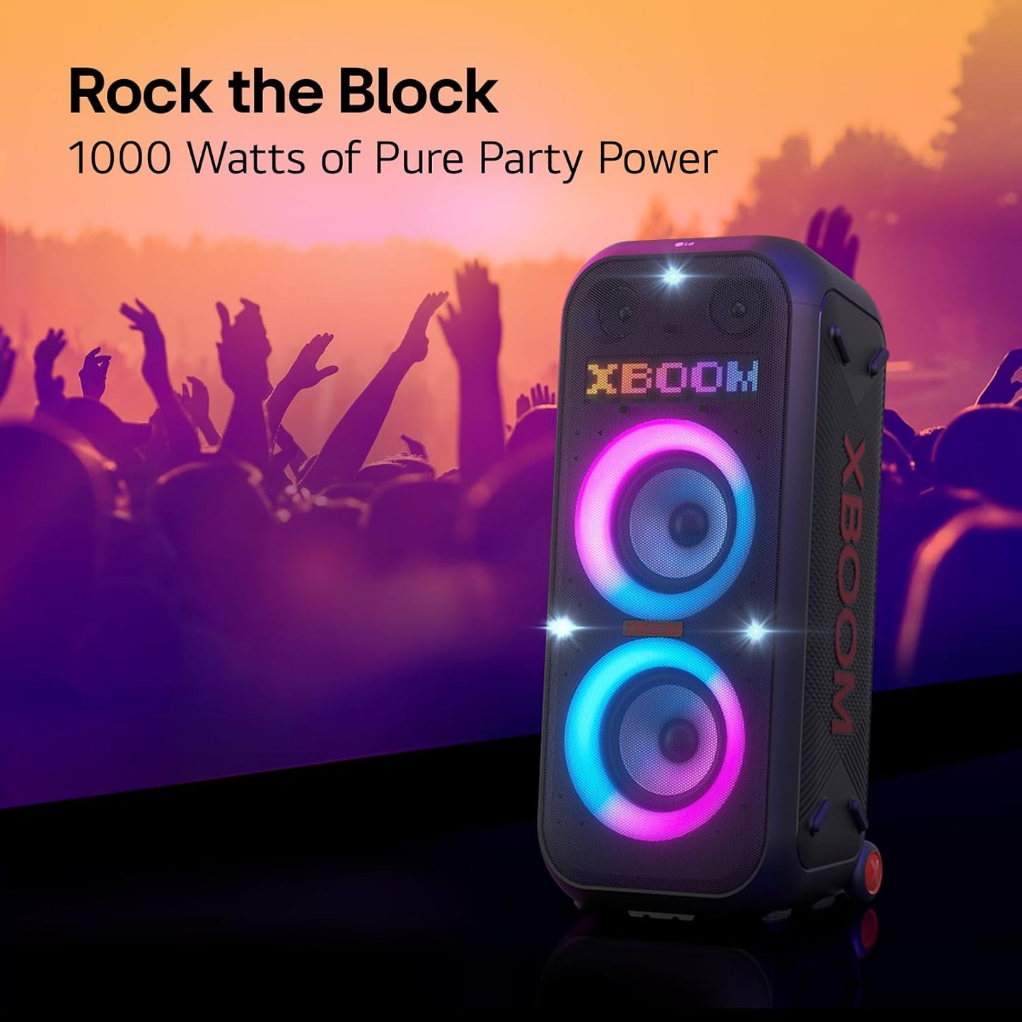 LG XL9T XBOOM Portable Tower Speaker Pixel LED