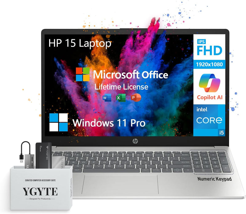 HP Essential 15 i5 Laptop 32GB RAM 1.5TB SSD — main product image