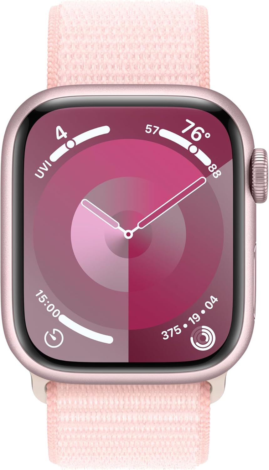 Apple Watch Series 9 41mm GPS - Pink Aluminum, Light Pink Band