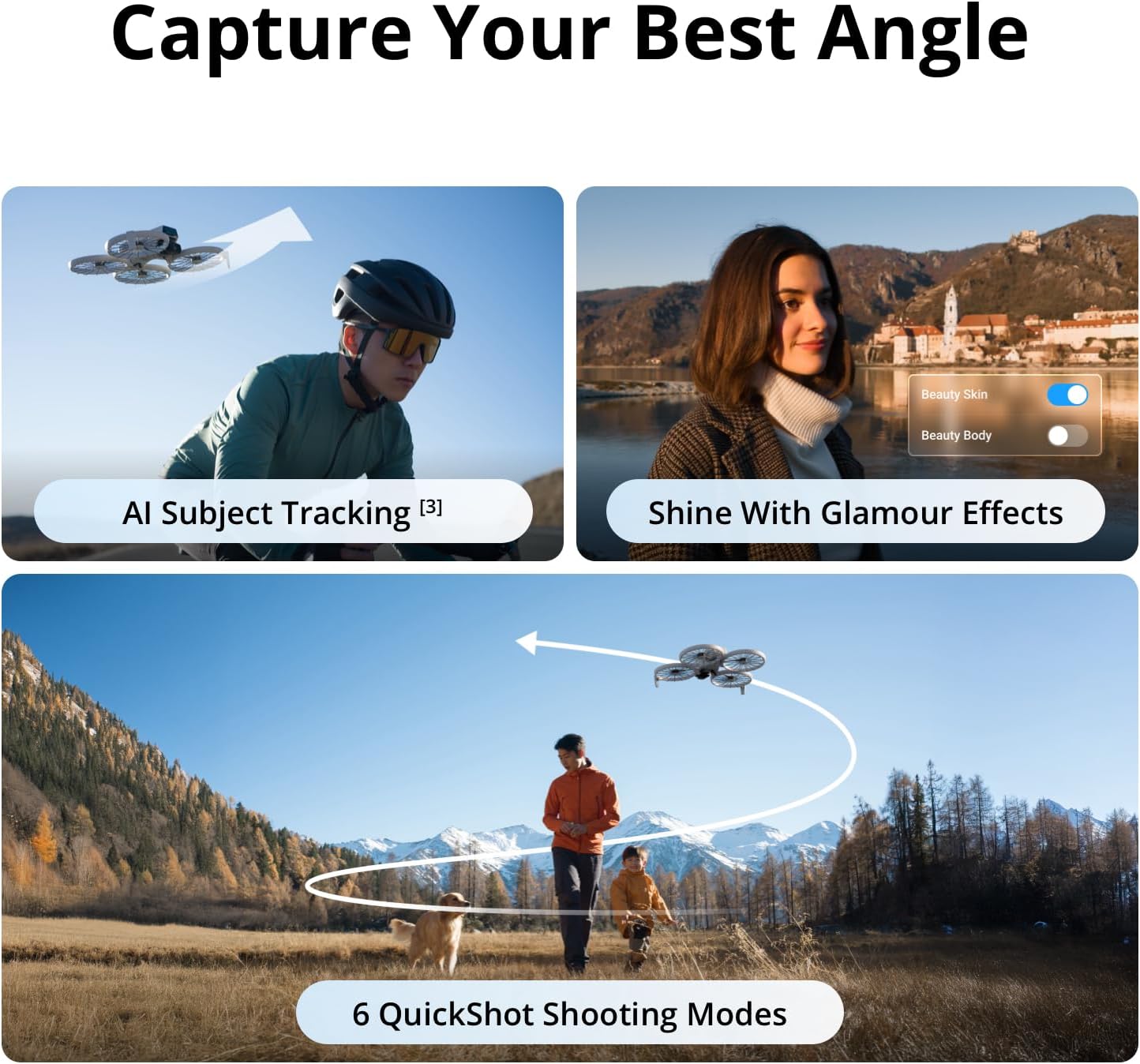 DJI 6941565994004 Flip Fly More Combo with RC 2 Drone
