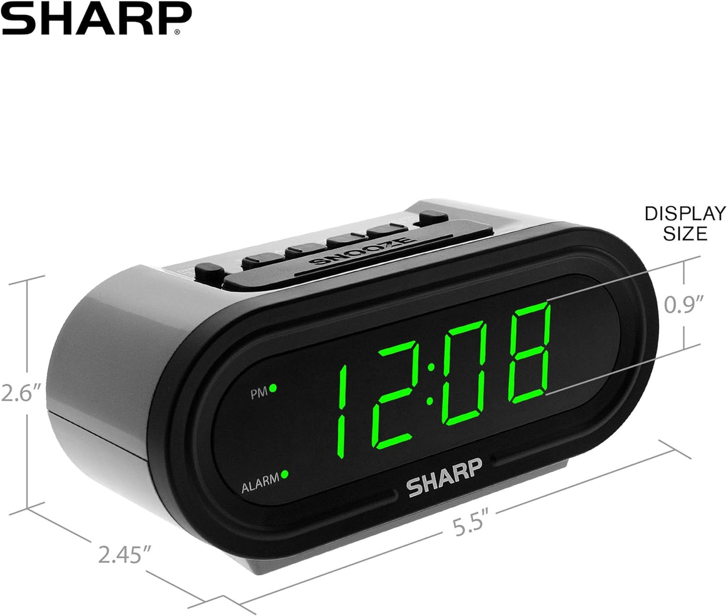 Sharp Digital Alarm Clock AccuSet - Easy Set